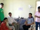 A group of radio amateurs stand by in preparation for Cyclone Nilofar at an emergency station in Dwarka. [Courtesy of Jayu Bhide, VU2JAU]